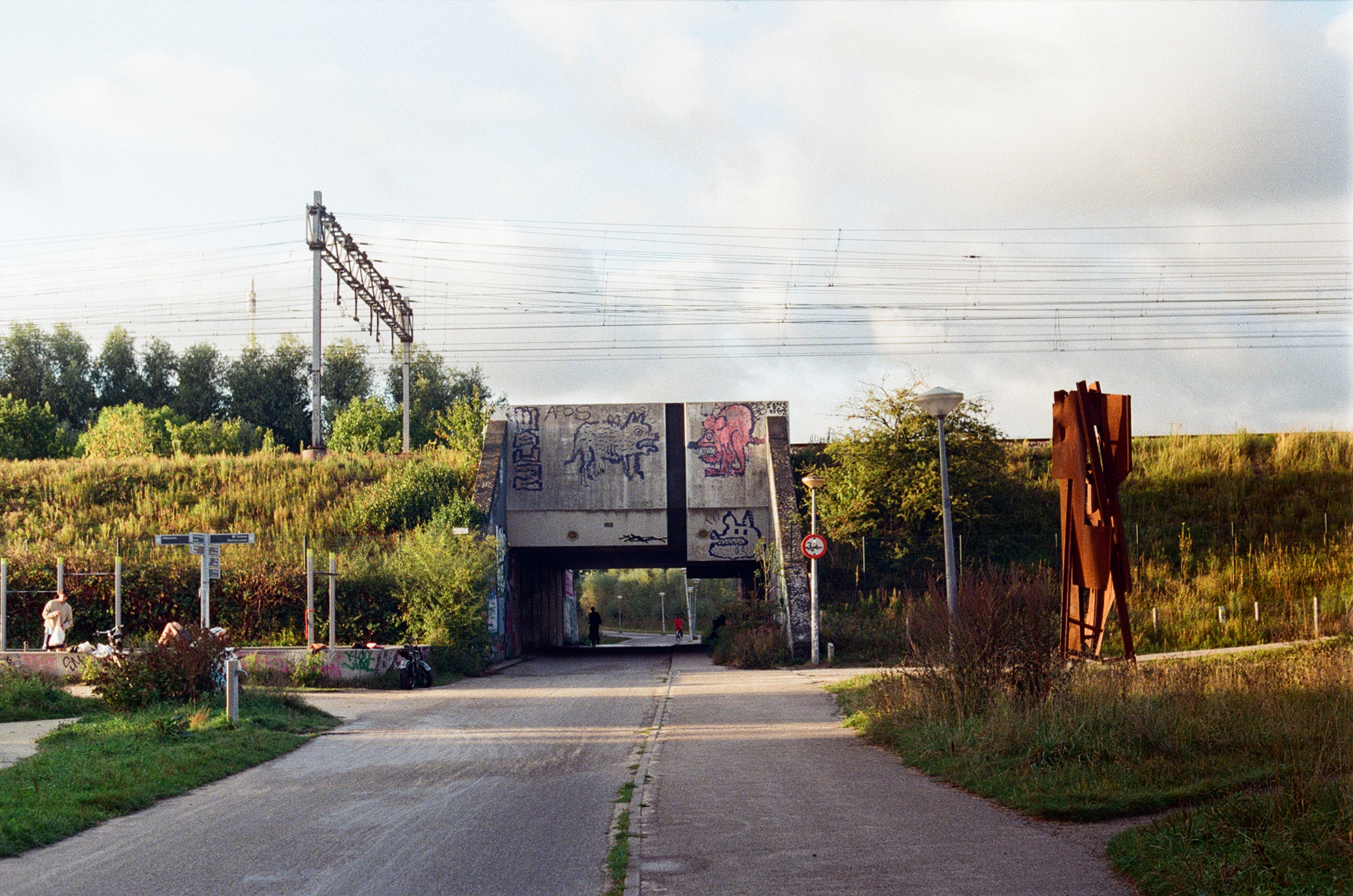 underpass with graffiti