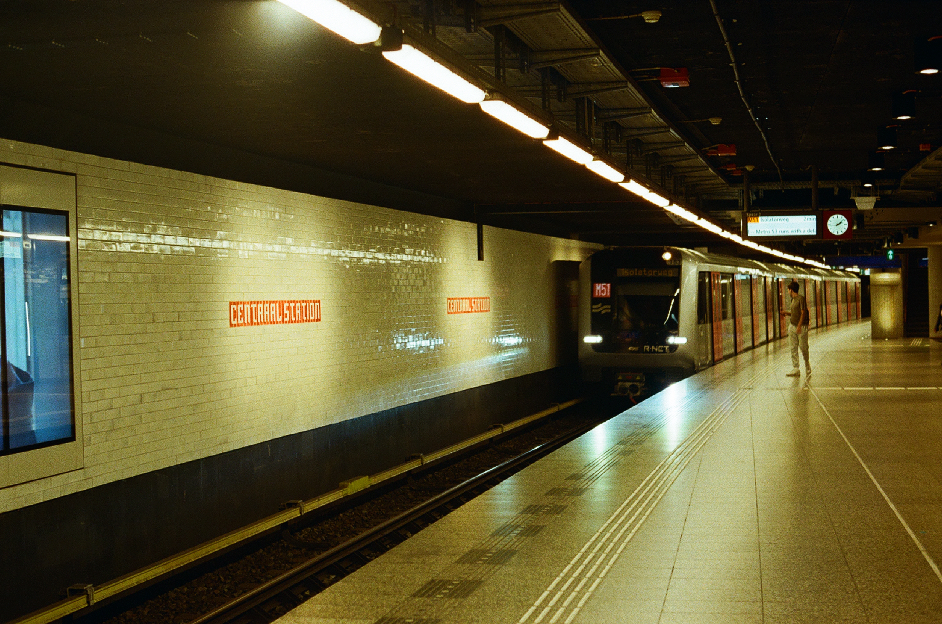 train arriving in station